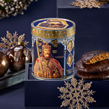 Lebkuchen Schmidt "Emperors" Blue Gift Tin, Assorted Elisen Lebkuchen Lebkuchen Schmidt "Emperors" Blue Gift Tin, Assorted Elisen Lebkuchen