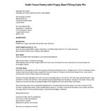 Kathi "Mohnrolle" Yeast Pastry with Poppy Seed Filling Baking Mix,  420g