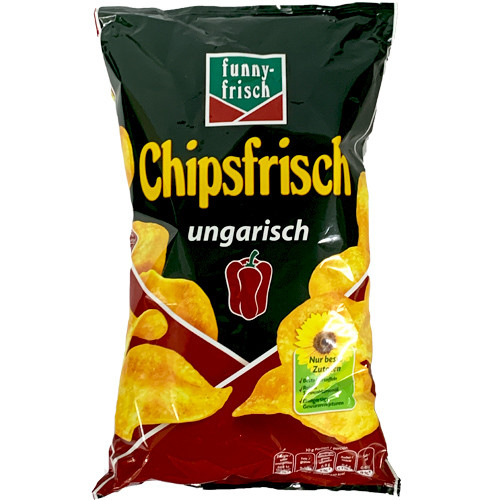 Funny Frisch "Chips Frish" Potato Chips with Paprika, 6.2 oz The