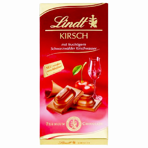 Lindt "Kirschwasser" LiquorFilled Chocolate Bar, 3.5 oz The Taste of