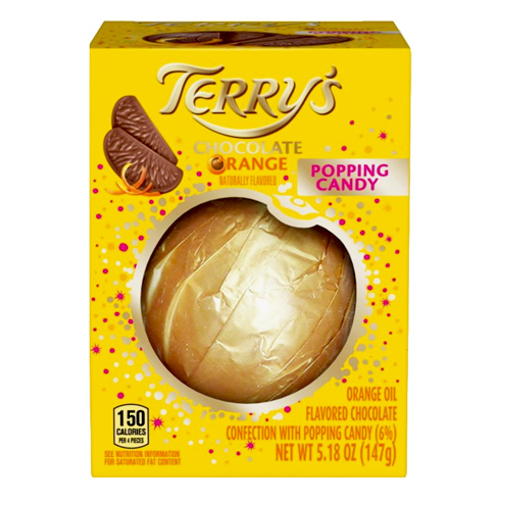 Terry S Milk Chocolate Orange With Popping Candy 5 53 Oz The Taste Of Germany