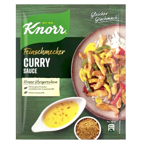 Knorr "Feinschmecker" Gourmet Curry Sauce 2.4 oz The Taste of Germany