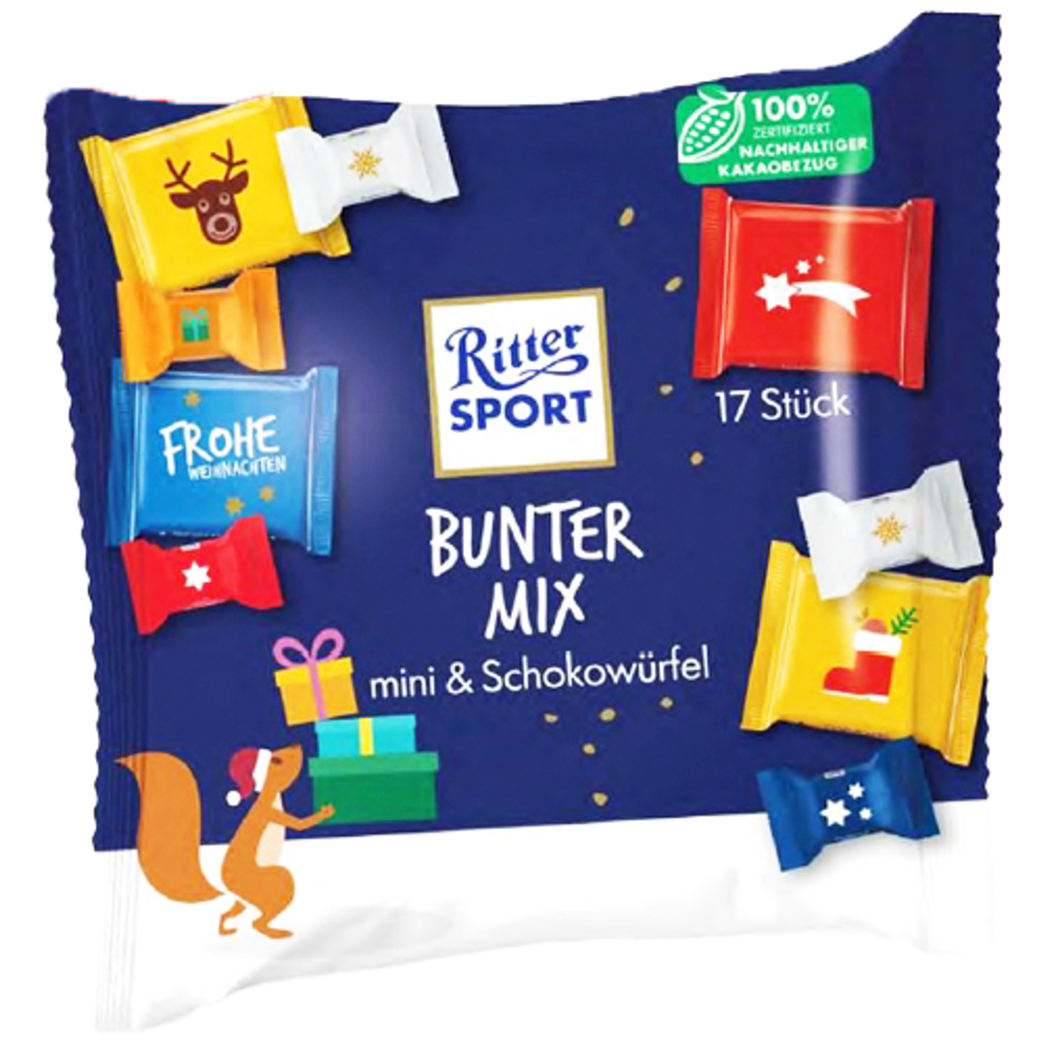 Ritter Sport "Colorful Mix" Winter Chocolate Cubes, 6.9 oz - The Taste of  Germany