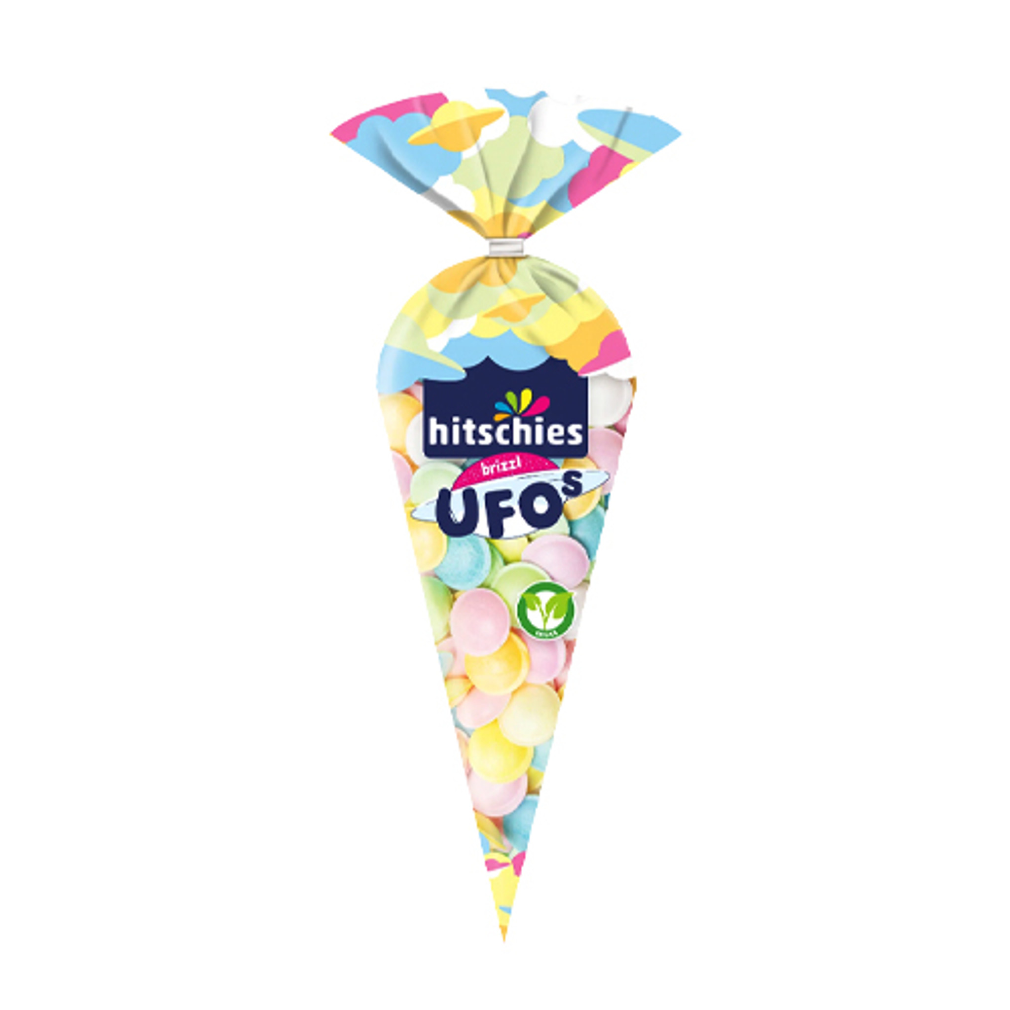 Hitschies Brause Flummies UFO-shaped Wafers, 75g - The Taste of Germany