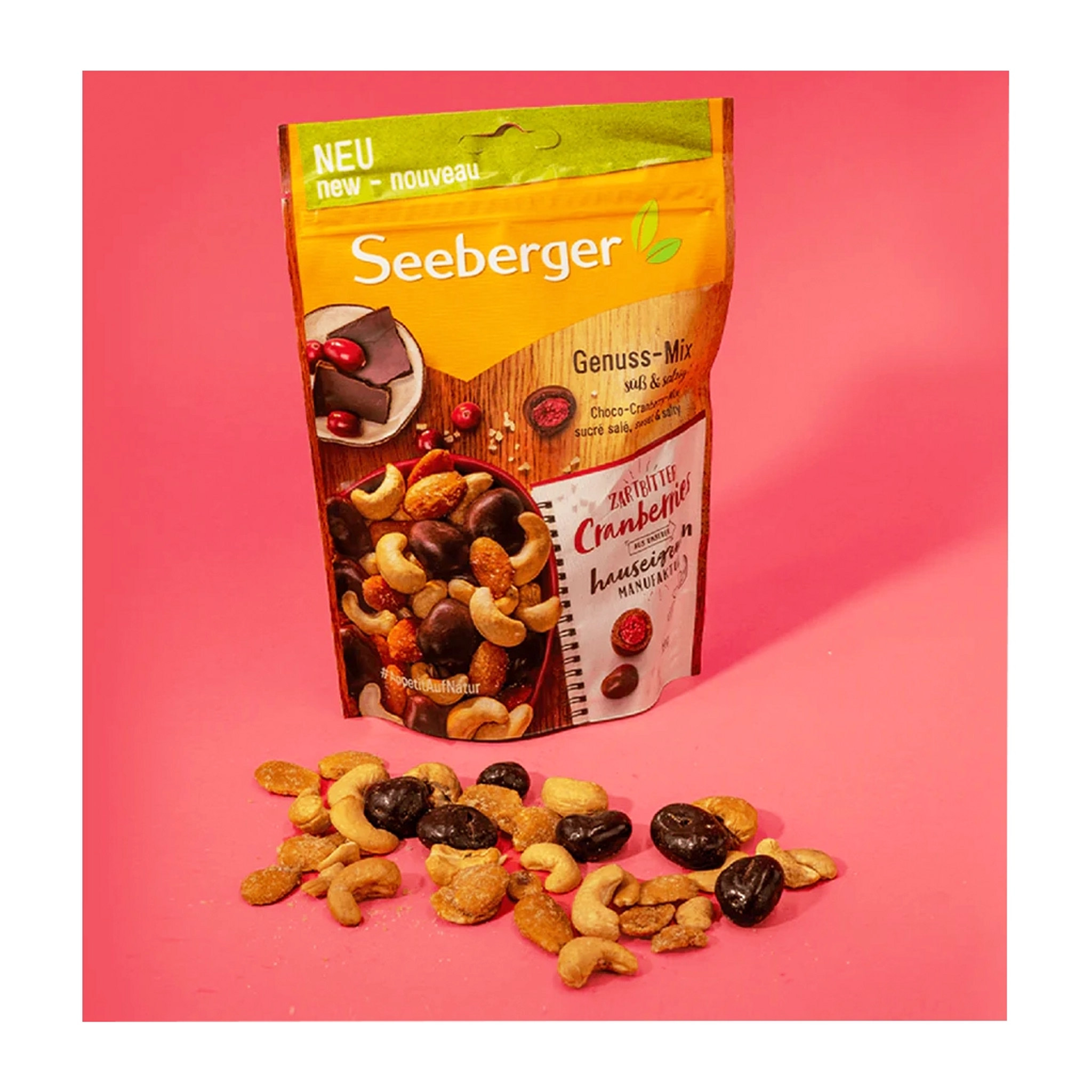 ナッツ1213ページ Seeberger Choco Cranberry & Nuts Snack Mix, 150g (5.3oz)