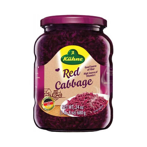 Red cabbage in a jar