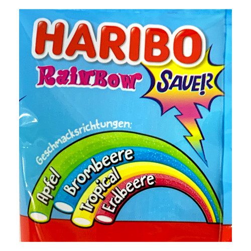 Haribo "Rainbow Fizz" Sour Candy Sticks, 7 oz The Taste of Germany