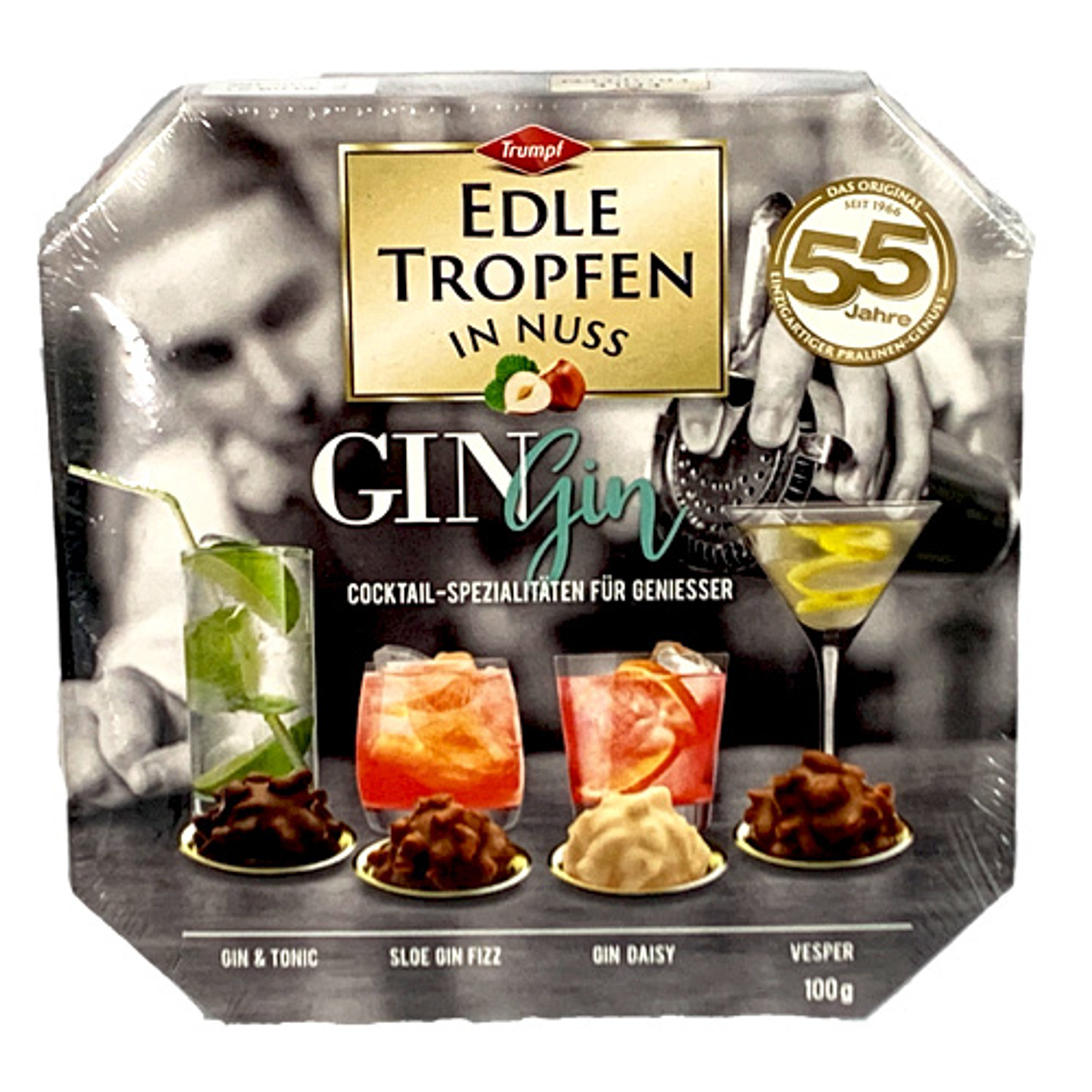 Trumpf "Edle Tropfen" Nut Pralines Filled with Gin Cocktails 3.5 oz