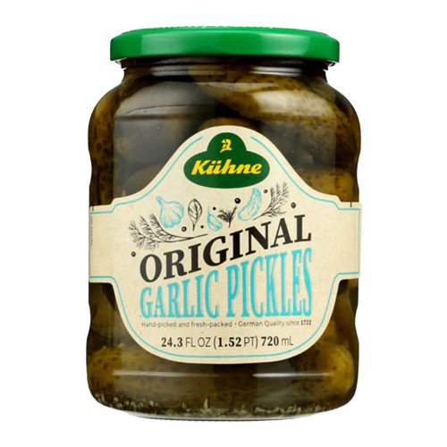 Kuehne "Original Craft" German Garlic Pickles, 24.3 oz The Taste of
