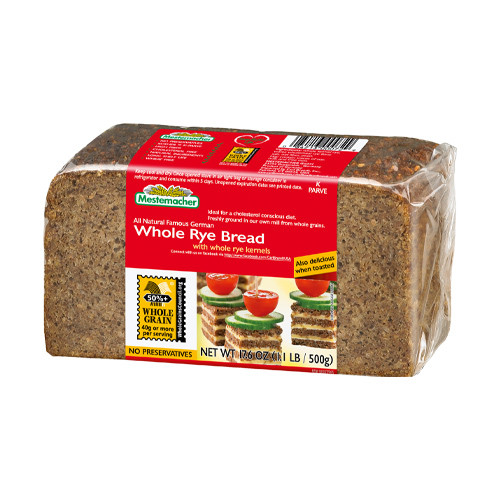 Mestemacher Whole Rye Bread 17.6 oz. The Taste of Germany