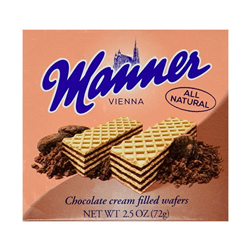 Manner Austrian Chocolate Cream Wafers 2.6 oz.