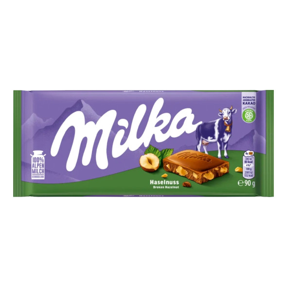 Milka Crushed Hazelnut Chocolate Bar