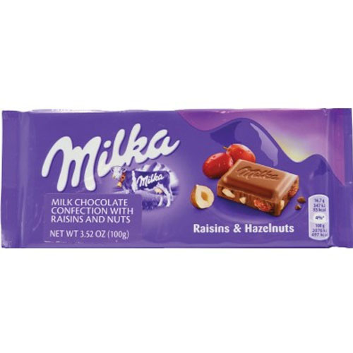 Milka Raisins & Nut Chocolate Bar