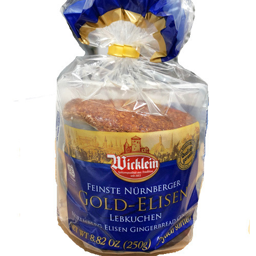 Wicklein Gold Elisen Premium Assorted Nuremberg Gingerbread 25% nuts 8.8 oz