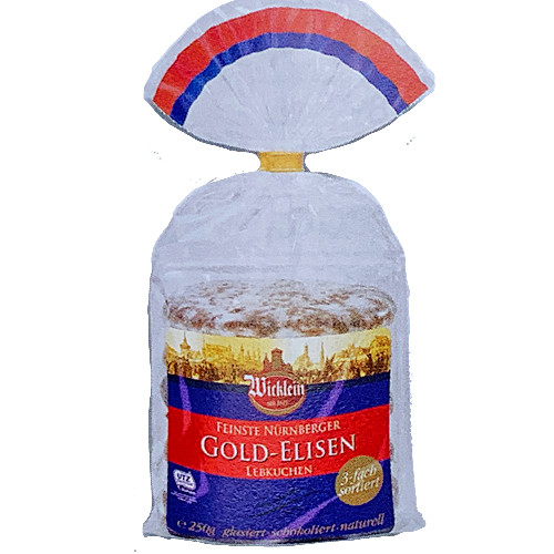 Wicklein Gold Elisen Premium Assorted Nuremberg Gingerbread 25% nuts 8.8 oz