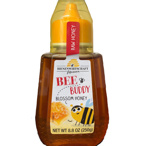 Breitsamer Bee Buddy German Blossom Honey 8.8 oz in squeeze bottle