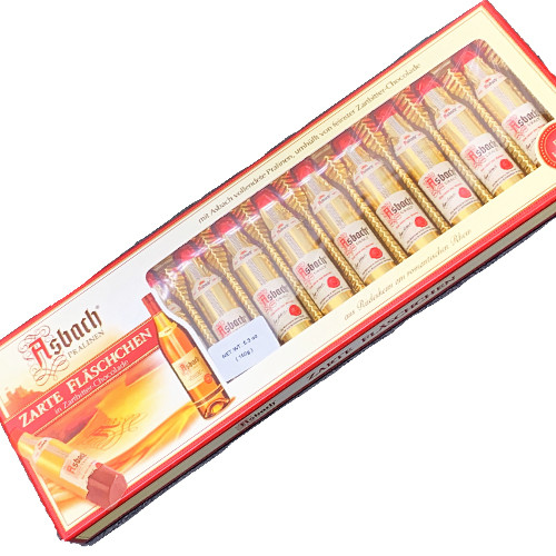 Asbach Brandy in Dark Chocolate Bottles 12pc.