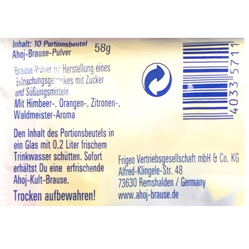 Ahoj Prickle Soda Powder, 10 bag pack, 2.0 oz