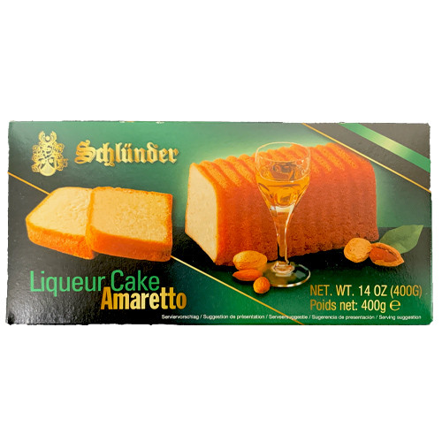 Schluender Amaretto Liqueur Cake 14 oz.