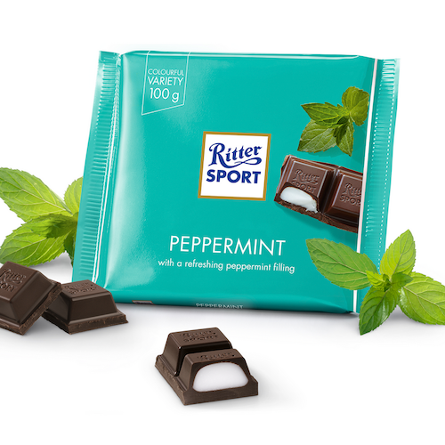 Ritter Sport Chocolate with Peppermint (Dark), 3.5 oz