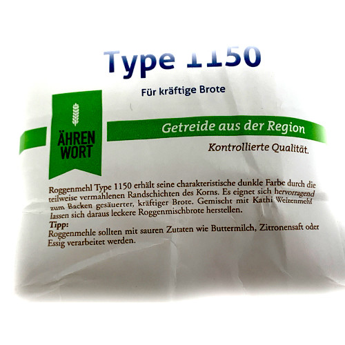 Kathi Rye Flour Type 1150 Description