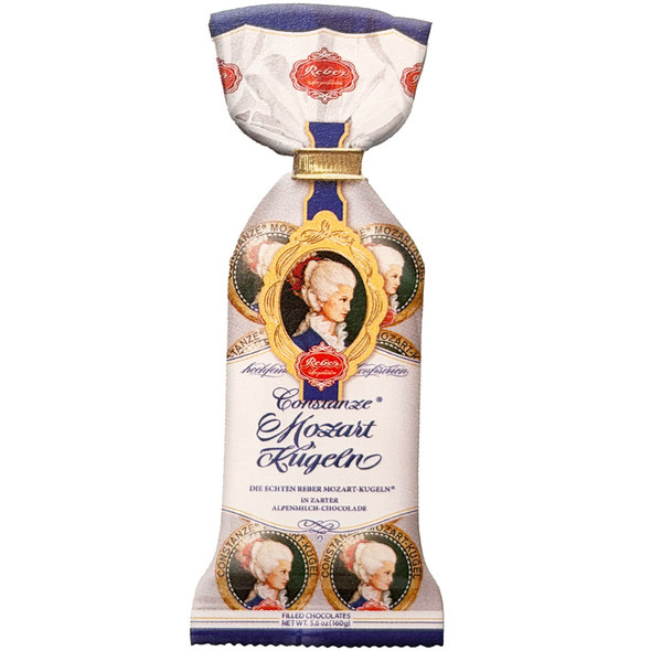 Reber "Constanze" Milk Chocolate Mozart Kugeln, 8pc. in bag, 5.6 oz.