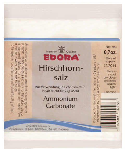 Edora Hirschhornsalz (Ammonium Bicarbonate)