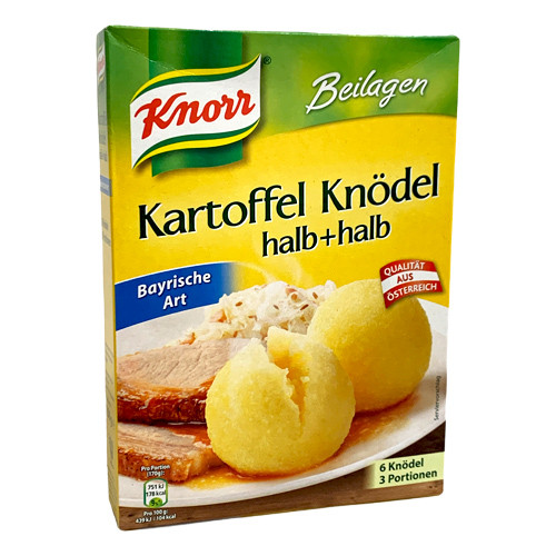 Knorr Bavarian-style Halb and Halb Potato Dumplings, Boil in Bag, 5.6 oz