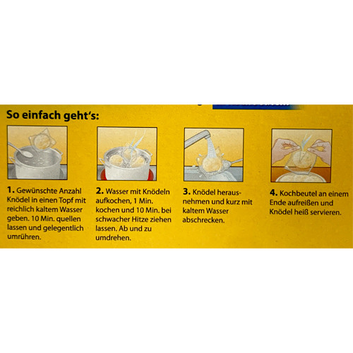 Knorr Traditional Austrian Bread Dumplings Boil in Bag, 200g