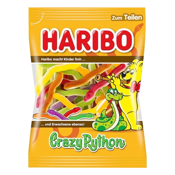 Haribo Crazy Phyton Gummy and Marshmallow Candy