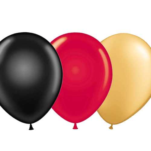 The Taste of Germany "Black Red Gold" Balloon Set, 5 pc. per color, 11" round