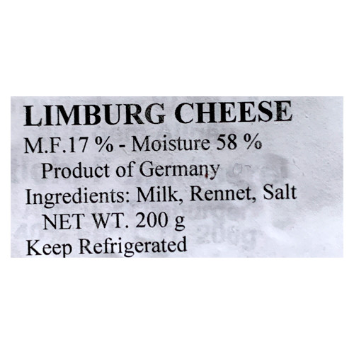 Mangberg Orginal Bavarian Limburger Cheese, 7 oz