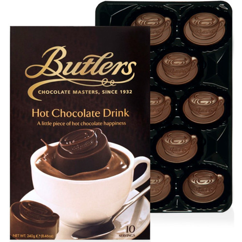 Butlers Drinking Chocolate Cocoa Meltaways, Milk Chocolate, 8.46 oz
