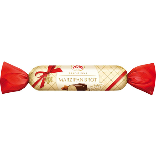 Zentis Chocolate-Covered Marzipan Loaf, 7 oz.