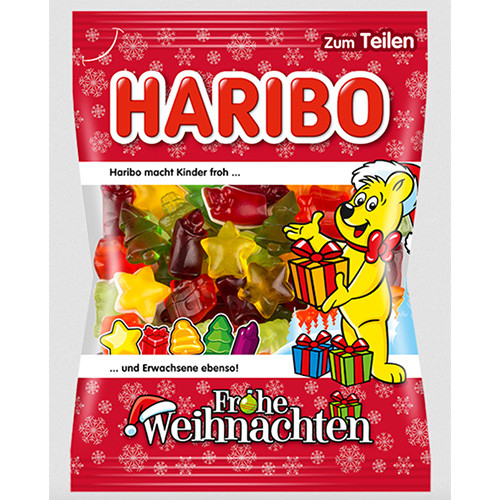 Haribo "Frohe Weihnachten" Marshmallows & Gummies, 7 oz