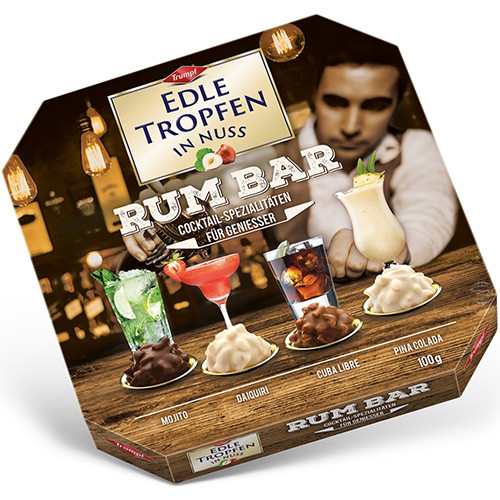 Trumpf "Edle Tropfen" Hazelnut Pralines Filled with Rum Cocktails 3.5 oz