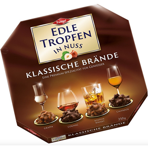 Trumpf "Classic Brandies " Hazelnut Praline Assortment, Brown Pack, 8.8 oz