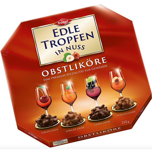 Trumpf "Fruit Liqueur" Hazelnut Praline Assortment, Red Pack, 8.8 oz