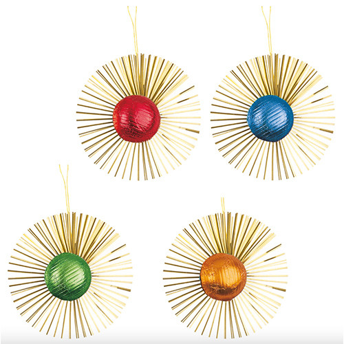 Riegelein Flickering Stars "Flimmersterne" Christmas Ornaments, 1.41 oz