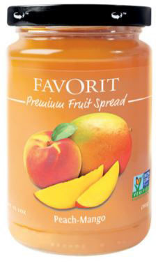 Favorit Swiss Preserve Peach Mango 12.3