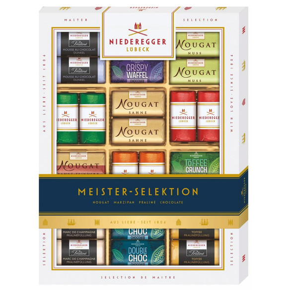Niederegger "Master Selection" Marzipan and Nougat Praline Assortment, 10.6 oz