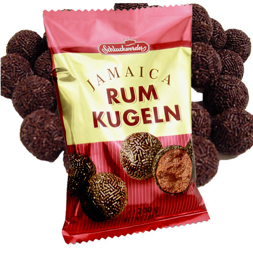 Schluckwerder Luebeck "Rumkugeln" Jamaica Rum Marzipan Truffles, 7.0 oz.