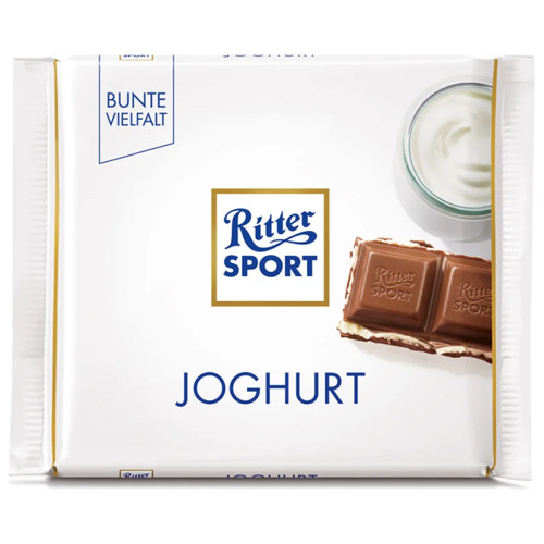 Ritter Sport Chocolate with Yogurt  (Milk), 3.5 oz.