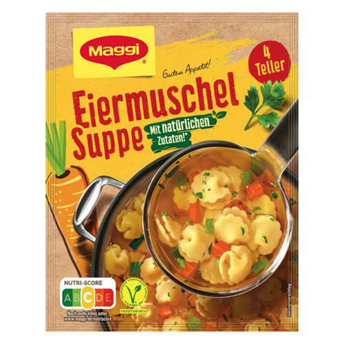 Maggi "Eiermuschel" Egg Clam Shell Soup, German, 3.5 oz.