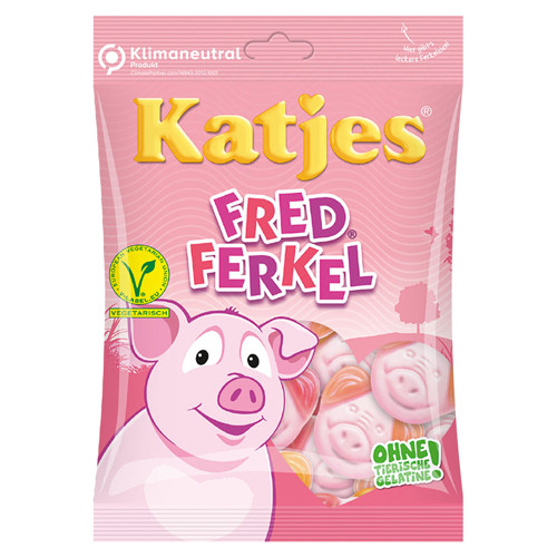 Katjes Fred Ferkel Gummy Candy, Vegetarian, 175g