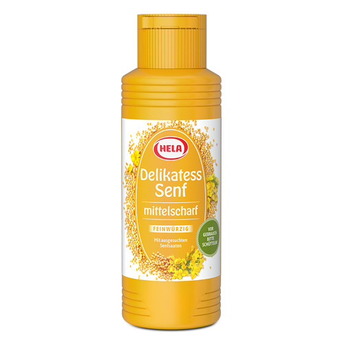 Hela Medium Hot Mustard, 350ml