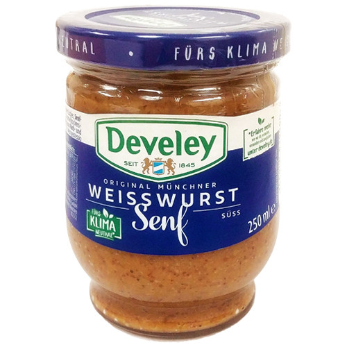 Develey Original Bavarian Sweet Mustard 8.5 oz.