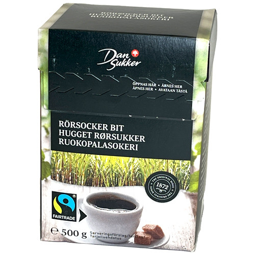 Dan Sukker Danish Brown Raw Sugar Cubes, 17.6 oz