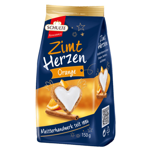 Schulte Orange Cinnamon Hearts "Zimt Orange Herzen", 5.3 oz.