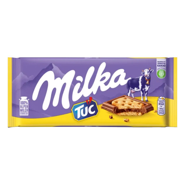 Milka Chocolate Bar with Tuc crackers